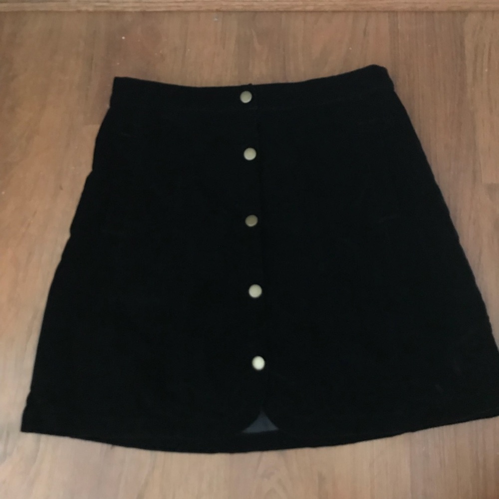 Black Suede Skirt
